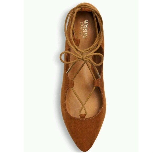 🐚NWT🐚POINTY LACE UP BALLET FLAT - Picture 3 of 3